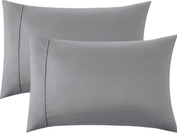 Hotel Quality Solid Color Pillowcases, 2 Count Pocket Design Soft Pillow Cases, All Season Home Decor, Bedroom Decor, Dyed Pillow Cases Pack of 2 - Image 5