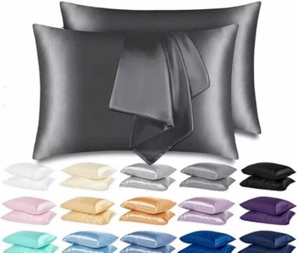 Luxurious Satin Pillowcases – 4 Pack for Hair & Skin | Soft & Silky with Envelope Closure,