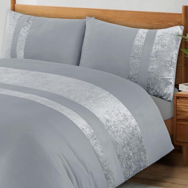 All Season Homeware Room Decor Crushed Velvet Duvet Cover Set - 3 Piece - All Sizes - Enhance Your Bedroom Style!