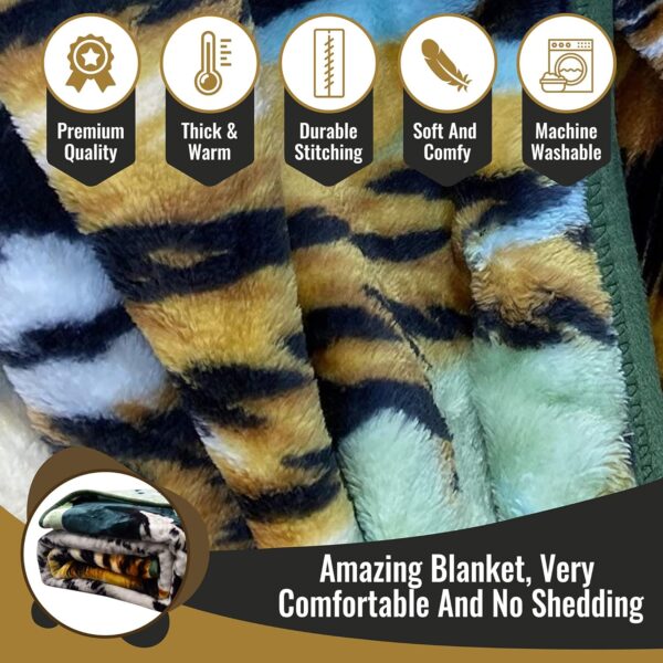 Super Soft Mink Faux Fur 3D Animal Print Blanket Bed Sofa Chair Throw Double & King Size Bedding Accessories - Image 6