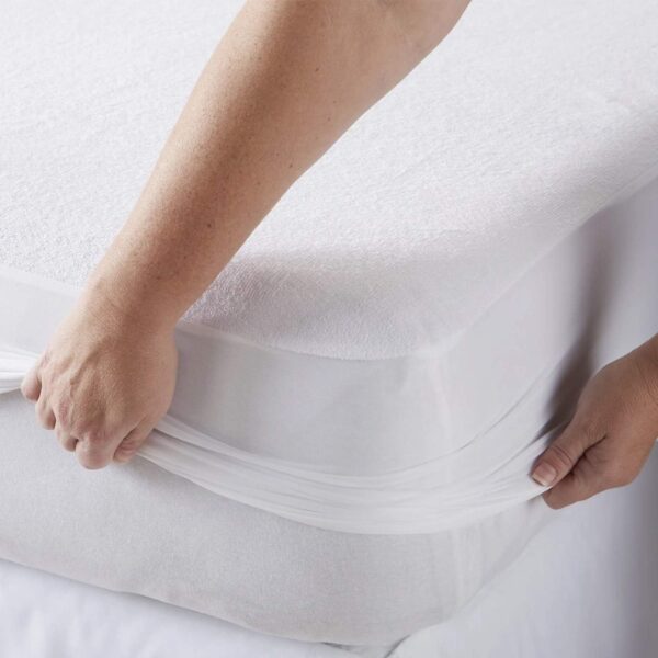 Waterproof Terry Towel Mattress Protector with FREE Pillow Protector Pairs Fitted Bed Cover with Waterproof Bed Accessories (in All UK Sizes) - Image 6