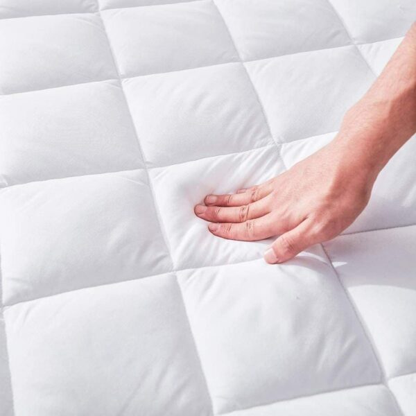 Hotel Quality - Extra Deep Quilted Mattress Protector 30CM Single Double King Super-King 4ft Size Full Fitted Sheet Cover for UK Matress Topper Covers, Bedding Covers - Image 3