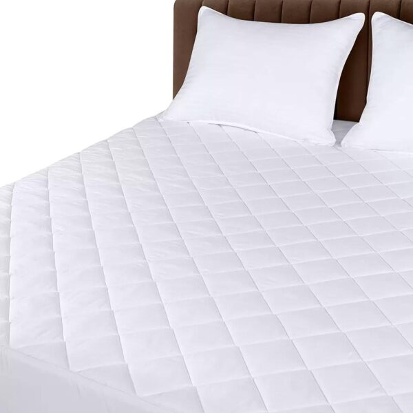 Luxurious Quilted Mattress Protectors in 12''/30cm & 16''/40cm Depth - Super Soft Fitted Style White - Mattress Single 4ft Double King Super King All UK Sizes - Image 3