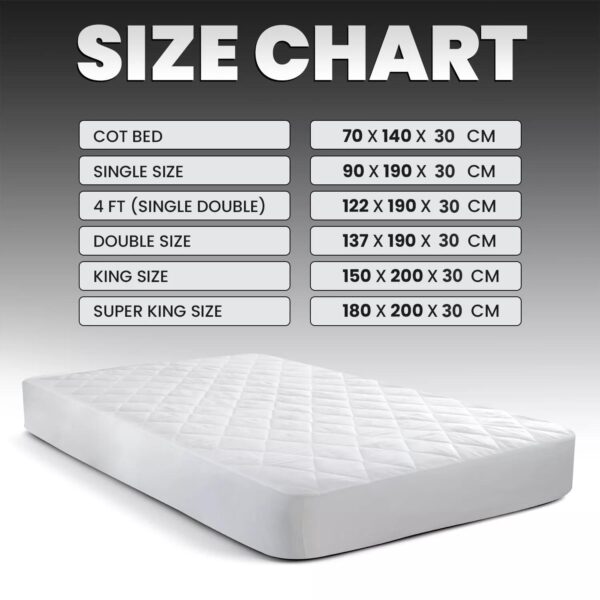 Hotel Quality Microfiber Mattress Protectors with All around Elastic in 12''/30cm & 16''/40cm Depth - Super Soft Fitted Style - Single 4ft Double King Super King All UK Sizes - Image 2