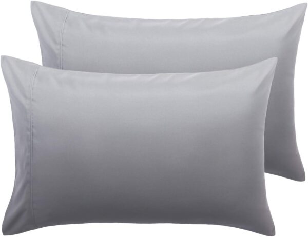 Luxurious Microfiber & Satin Slip Silk Pillowcases - Soft & Silky - Envelope Closure - Pack of 2 or 4 - Hair & Skin Care - UK Standard Size - Wrinkle-Resistant - Image 2