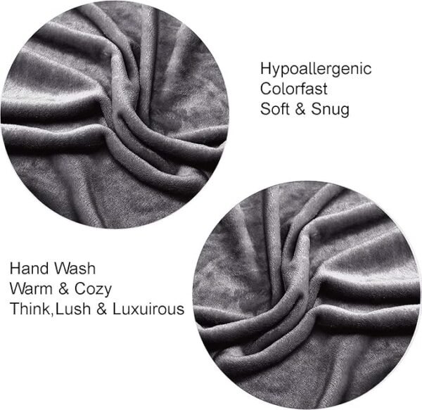 Luxurious King Fleece Mink Throw Blanket - 200cm x 240cm - Image 5